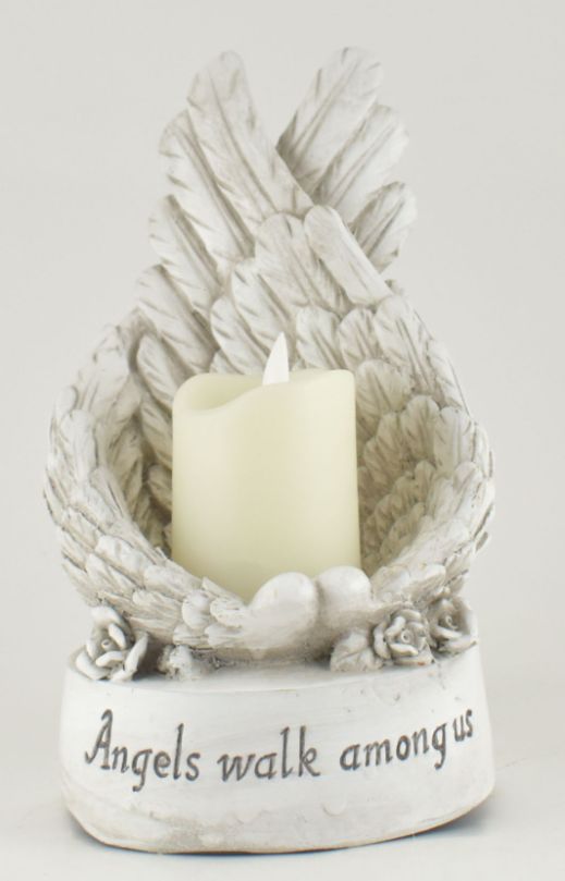 ANGEL WINGS WITH CANDLE