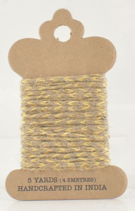 5 Yards Gold Jute Cord Ribbon