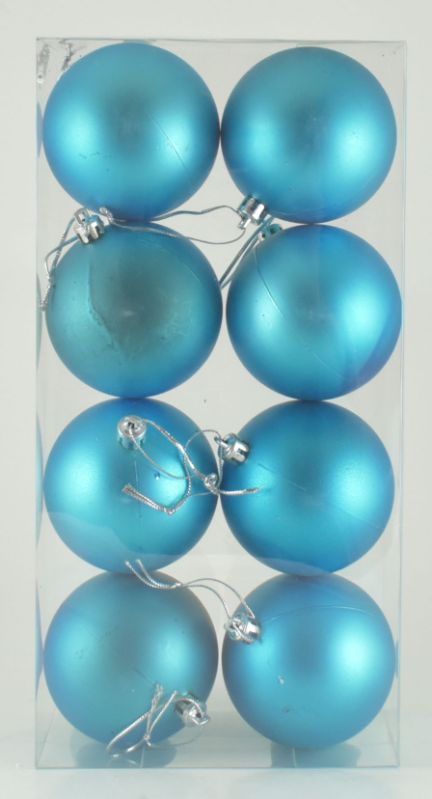 Boxed Ornament 8 pc Box - Teal