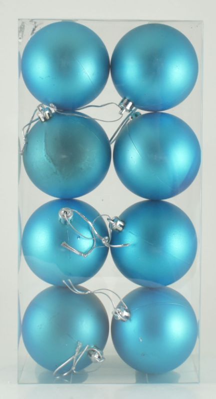 Boxed Ornament 8 PC Box - Teal