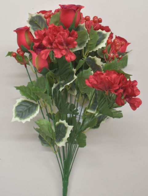 Geranium/Rose Bush X 18 - RED