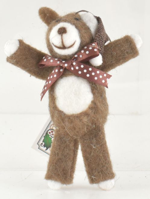 Teddy Bear Ornament Brown