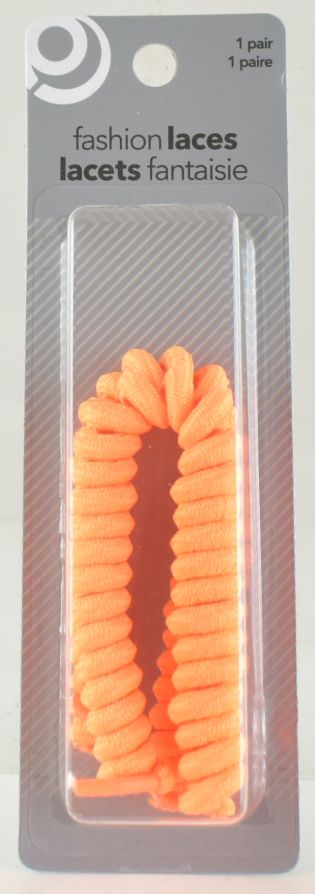 Neon Orange Spring SHOE Laces