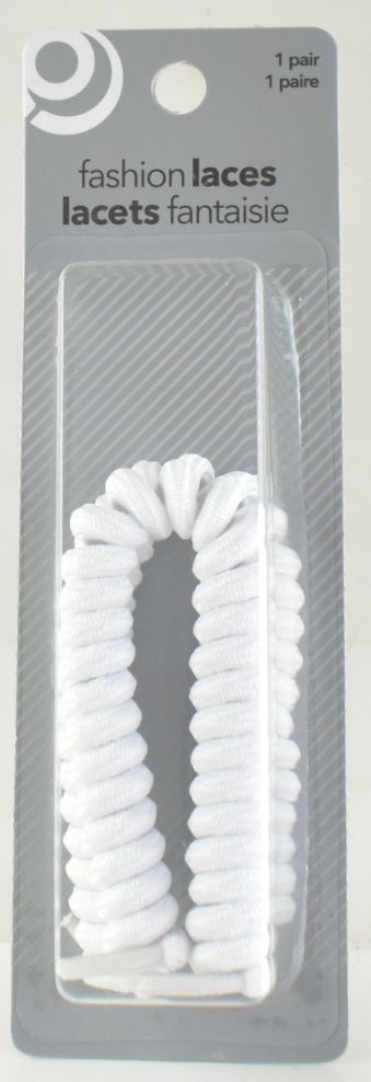 White Spring Shoe Laces