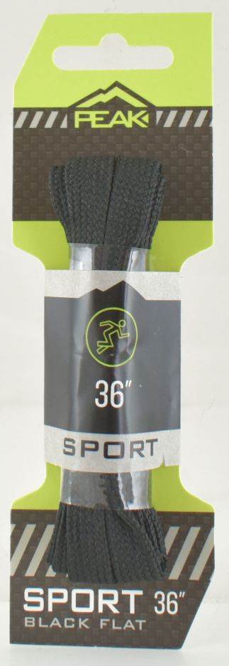 BLACK Flat Sport Shoe Laces