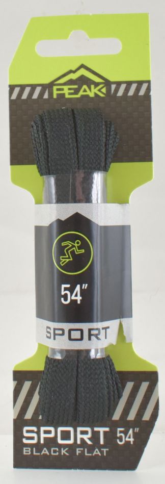 BLACK Flat Sport Shoe Laces