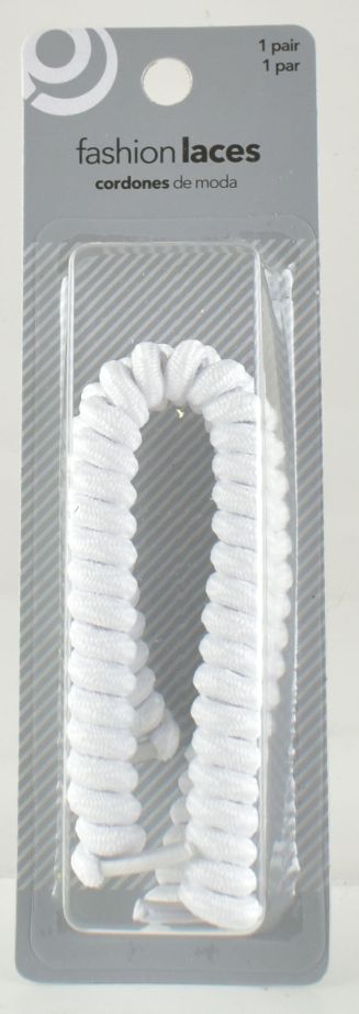 White Spring Shoe Laces