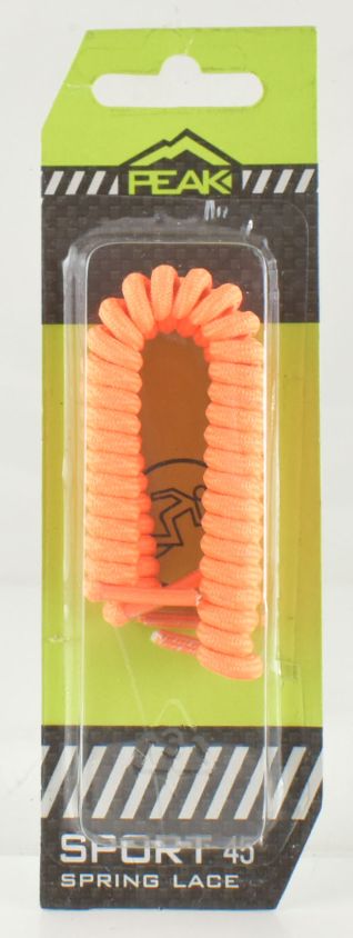Neon Orange SPORT Spring SHoe Laces