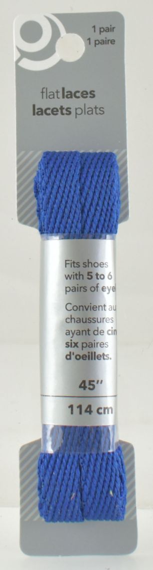 Blue Flat Shoe Laces