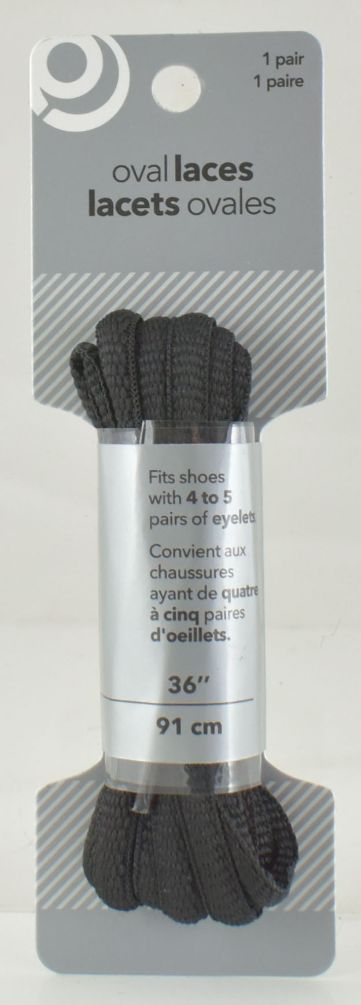 Black Oval SHOE Laces