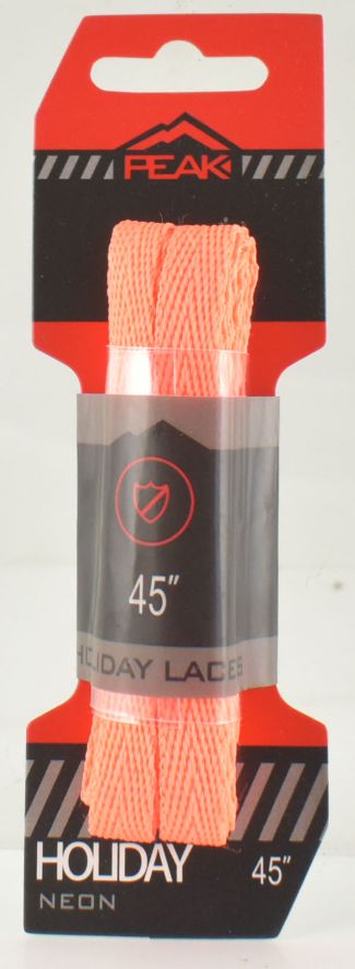 Neon Orange Flat SHOE Laces