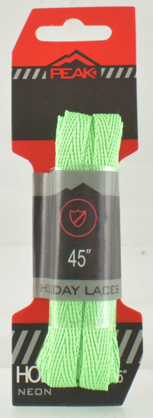 Neon Green Flat Shoe Laces