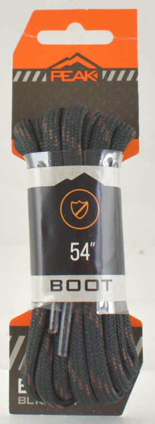 Black & Brown Round Boot Laces