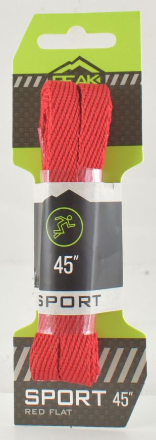 Red Flat Sport Shoe Laces