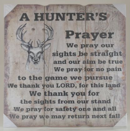 Hunter's Prayer Wall Decor
