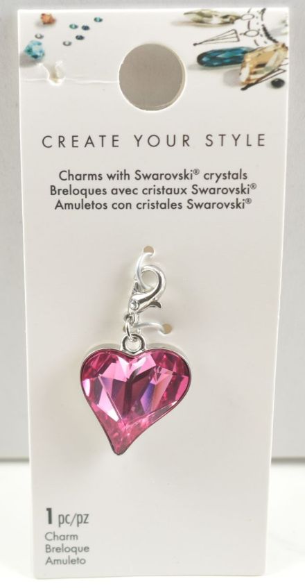 Swarovski Crystal Heart CHARM