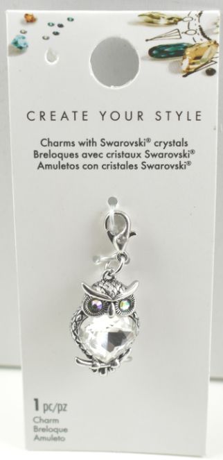 SWAROVSKI Crystal Owl Charm