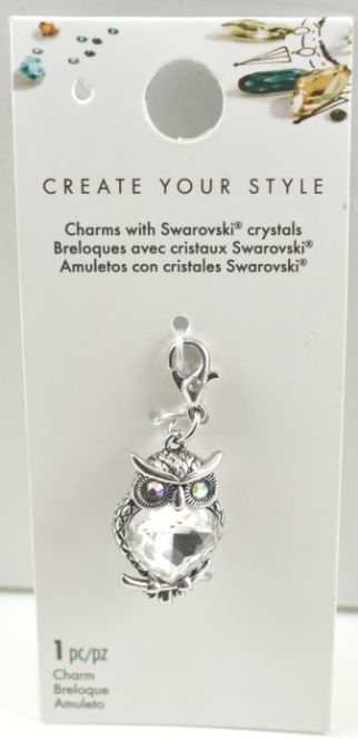 Swarovski Crystal Owl CHARM