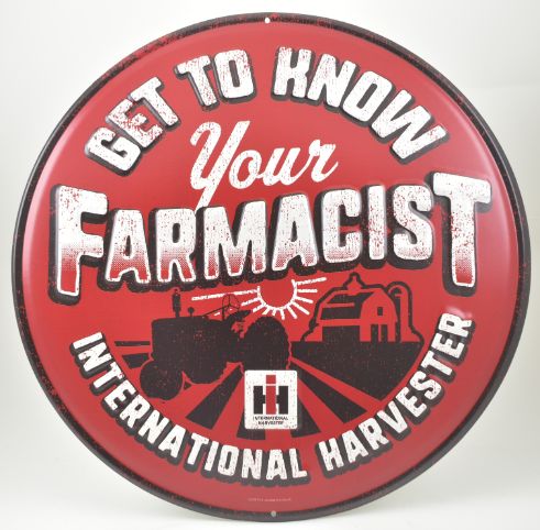 ''Get to Know Your Farmacist'' Metal SIGN