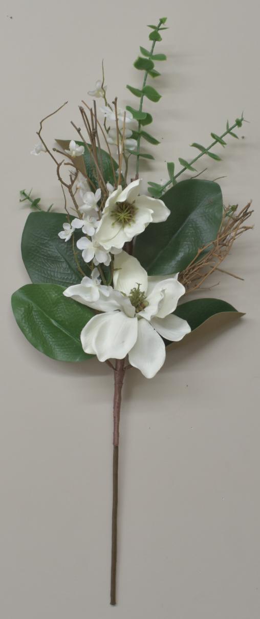 Artificial Magnolia Spray/Stem