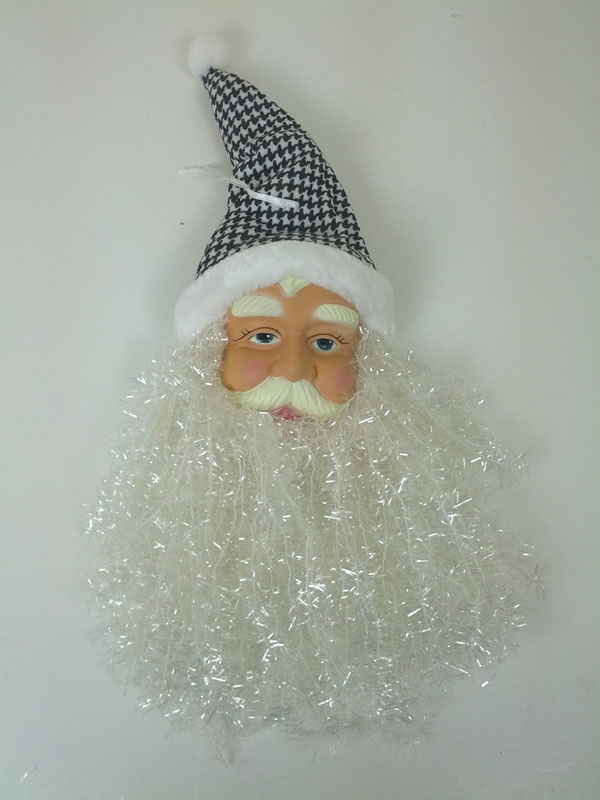 Santa Ornament Houndstooth Pattern