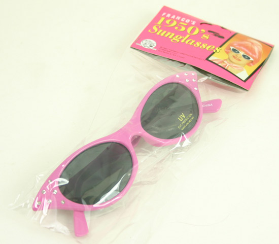 Pink Costume SUNGLASSES with Jewel Accents