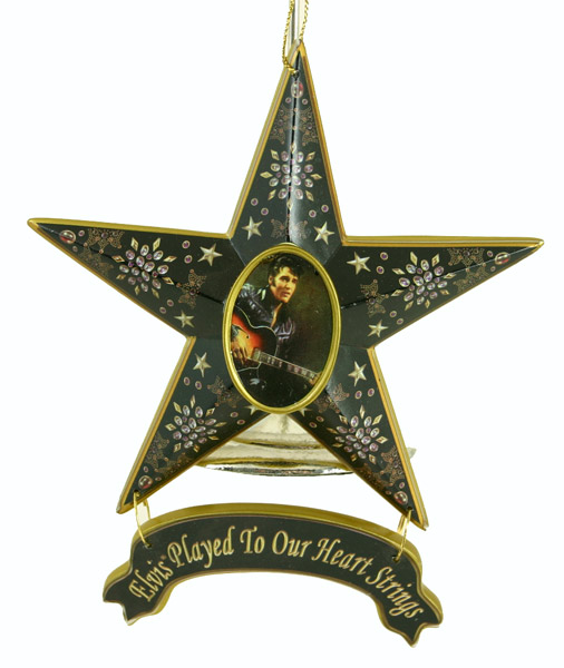 ELVIS Presley Star Ornament / Magnet Heart Strings