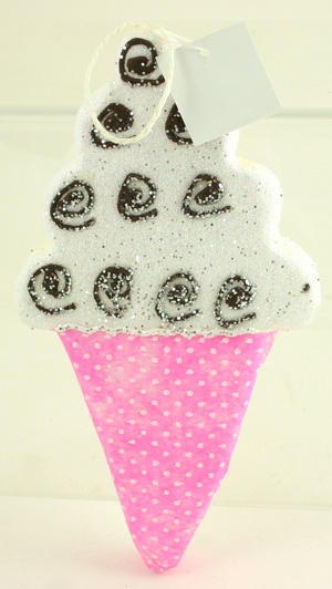 Ice Cream Cone Decor Glitter / SEQUIN