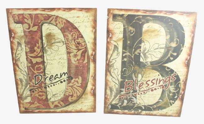DREAM / Blessing 2 Assorted Wall Art