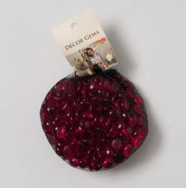 Ruby Red Glass Gems - 3 lb. Bag