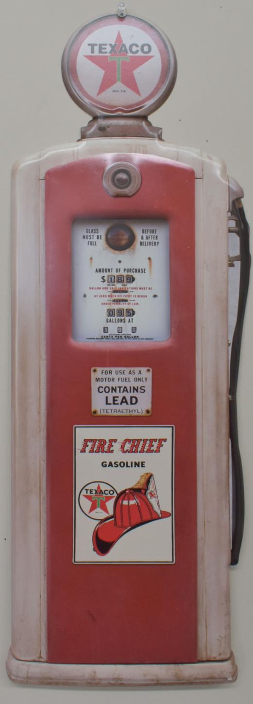 Texaco Die Cut Sign Gas Pump - Metal