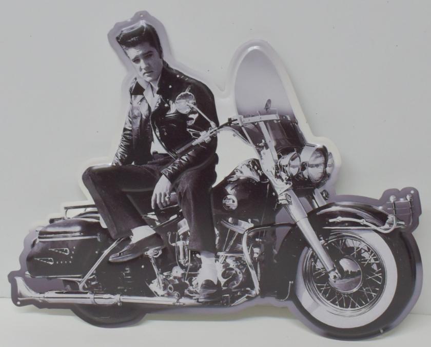 ELVIS Presley Die Cut Metal Sign