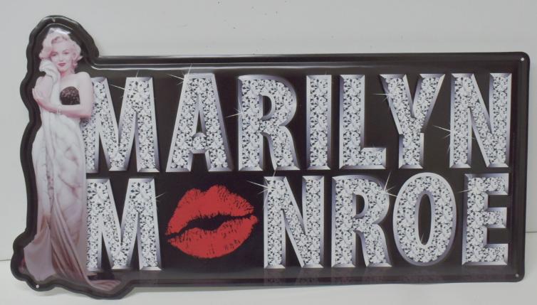 Marilyn Monroe Die Cut Metal Sign