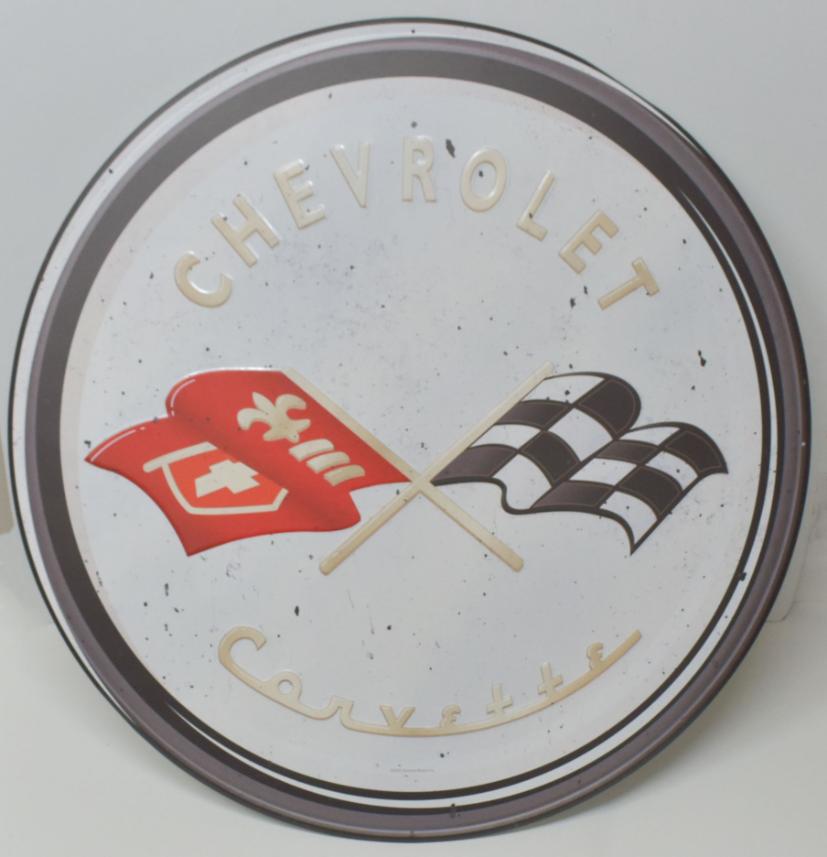 Chevrolet Corvette Die Cut Metal Sign