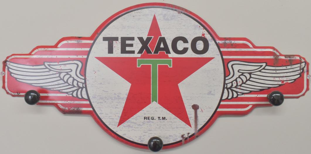 Texaco Motor Oil ''Wings'' Hat Rack - Metal