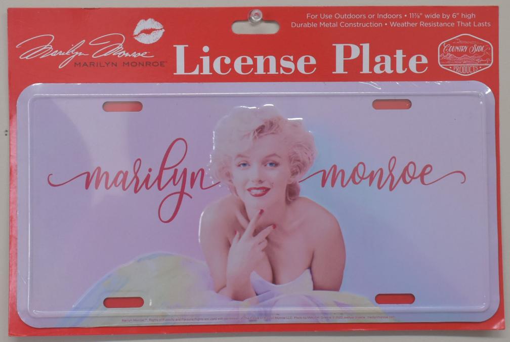 LICENSE PLATE - Marilyn Monroe - Metal