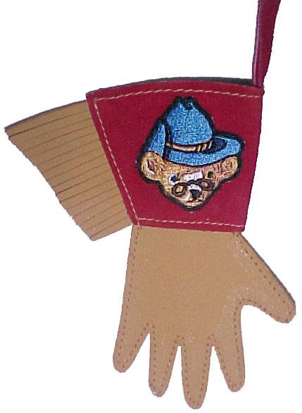 Range Rider LEATHER Glove Ornament