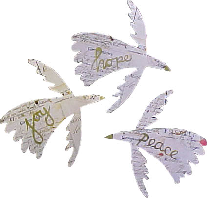Paper Bird Ornament -- Assorted