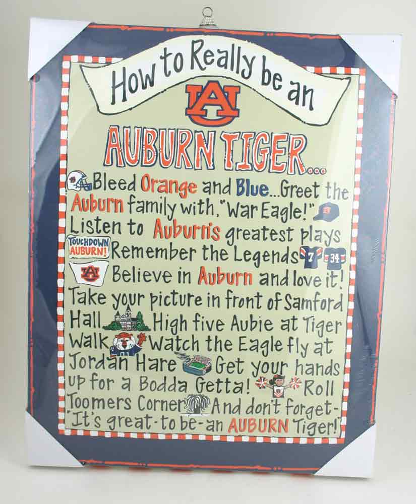 Auburn Tiger CANvas Wall Decor