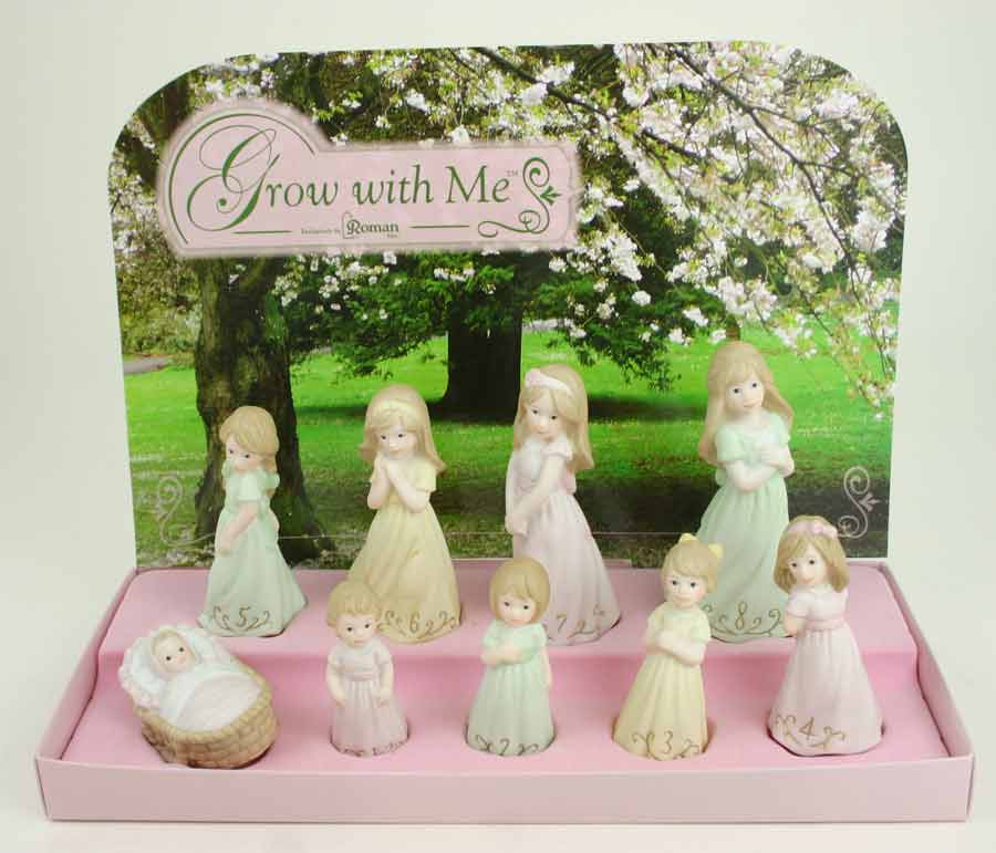 Roman Grow with Me Birthday Girl Figurines