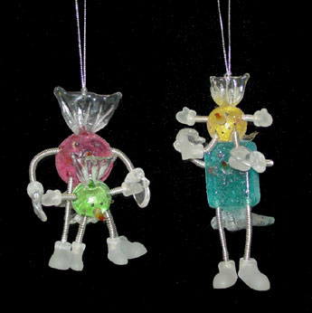 Candy Couple Ornament - 2 Assorted