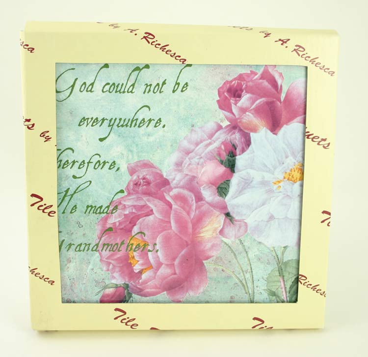 A. Richesca God Made GrANdmothers Tile Trivet