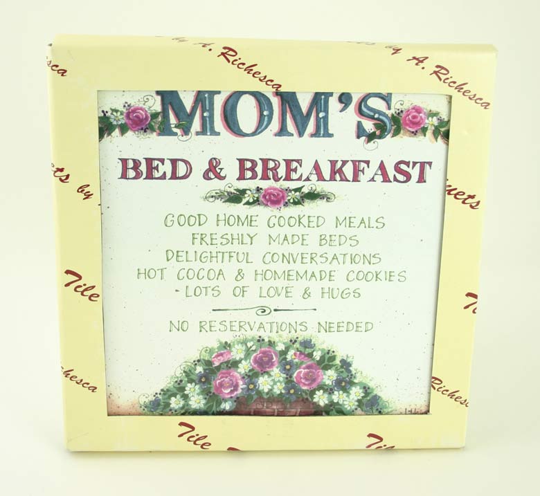 A. Richesca Mom's Bed & Breakfast Tile Trivet