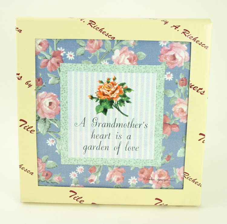 A. Richesca Grandmother's Heart Tile Trivet