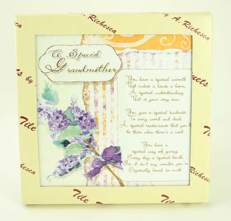 A. Richesca A Special Grandmother Tile Trivet