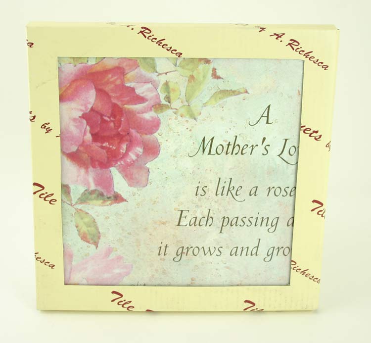 A. Richesca A Mother's Love is Like A Rose Tile Trivet