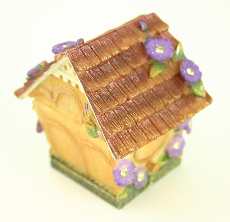 A. Richesca Birdhouse TRINKET Box with European Crystals