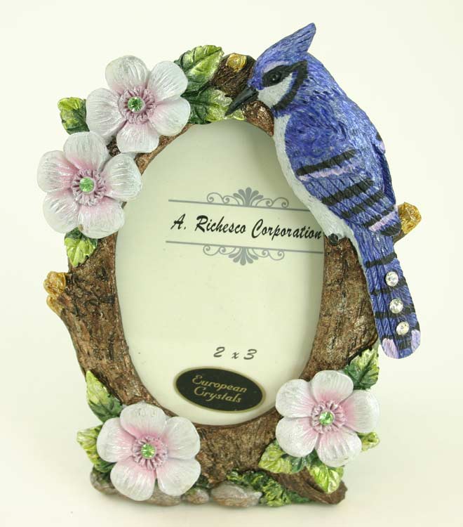 A. Richesca Blue Bird Photo FRAME with European Crystals