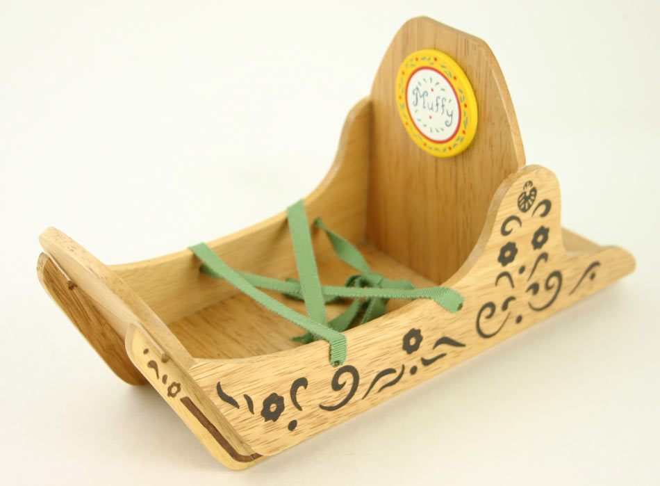 Muffy Vander BEAR Wooden Sleigh