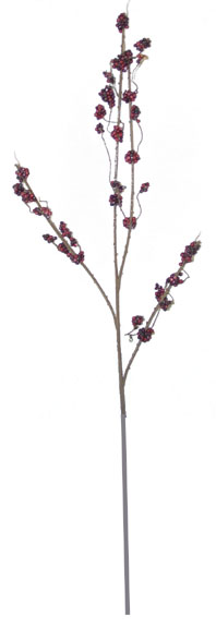 Mini Berry Cluster Branch - Plum